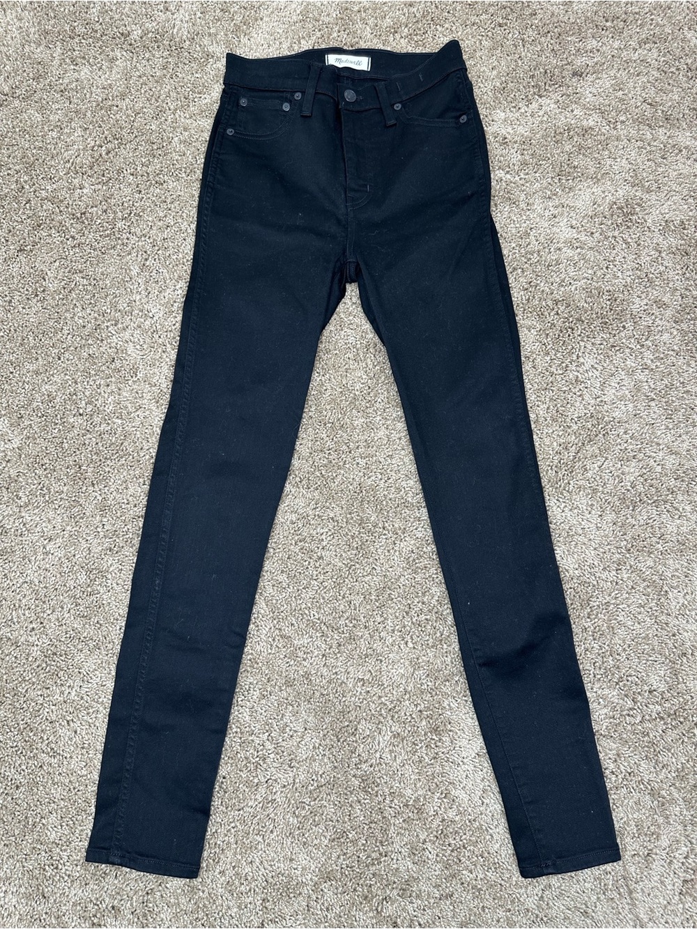 Madewell Black 10” High-Riser Skinny Skinny Jeans